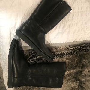 Ugg leather, zip-up—never worn! Brand new!